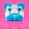 Misty the tiger Mushykinz taba squishy front view on a pink background
